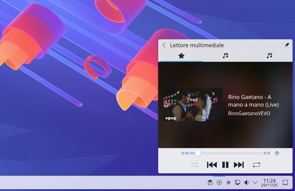 KDE Controllo Media Avanzato