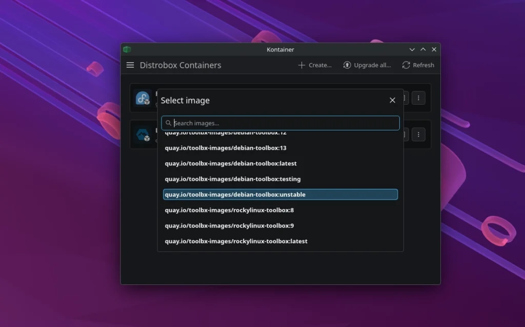 Kontainer Distrobox Image