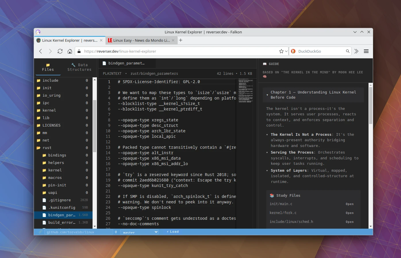 Linux Kernel Explorer