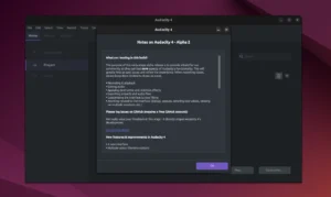 audacity4 alpha linux