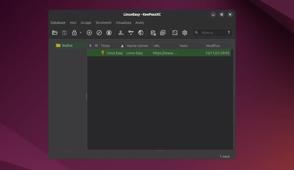 keepassxc linux