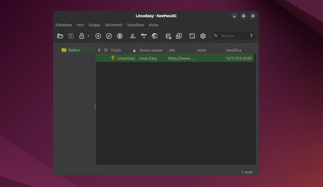 keepassxc linux