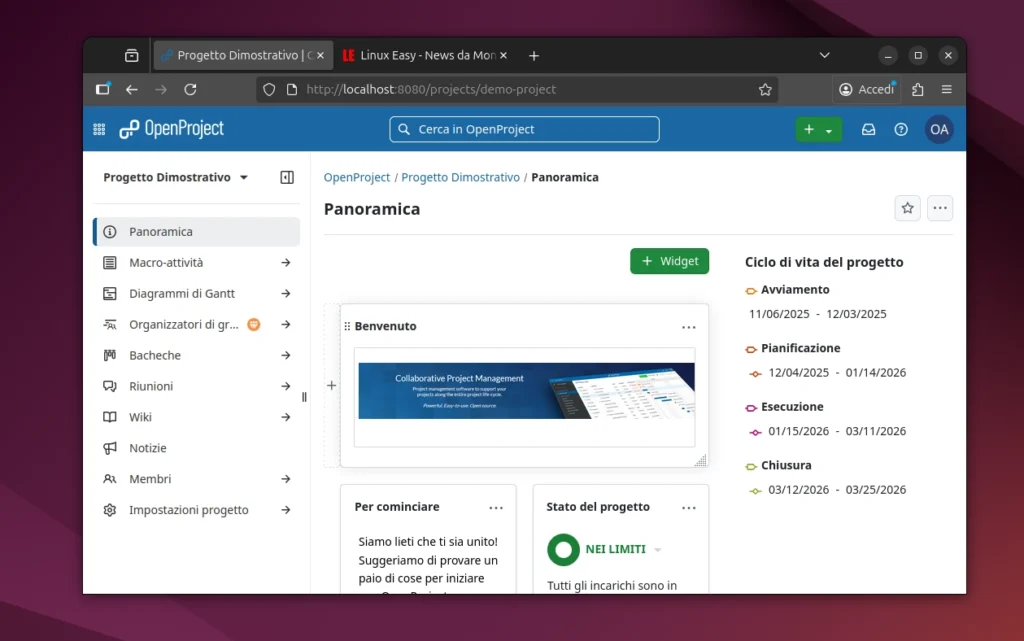 openproject progetti