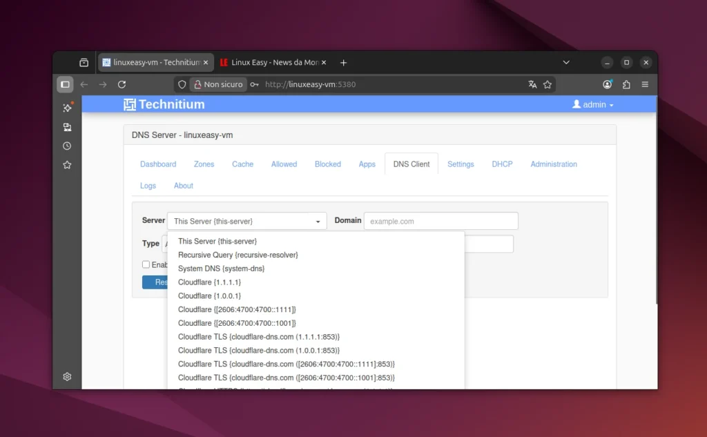technitium dns linux ubuntu