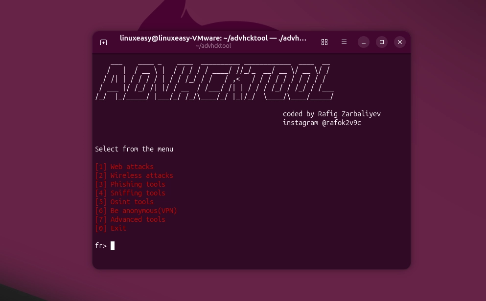 ADVHCKTOOL ubuntu linux