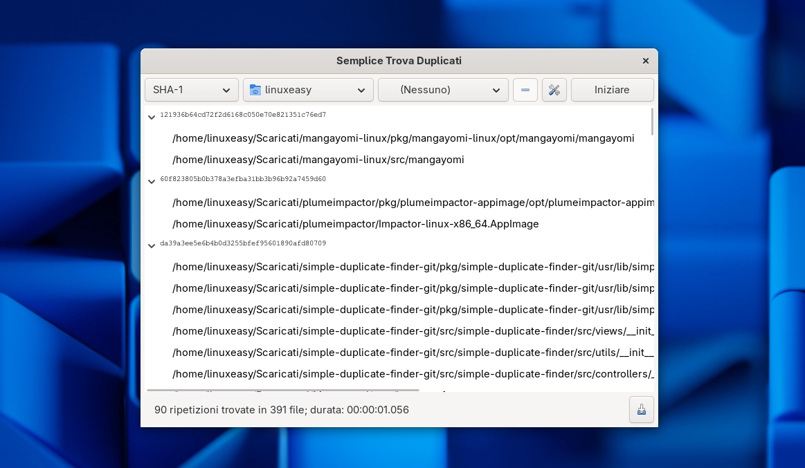 Simple Duplicate Finder