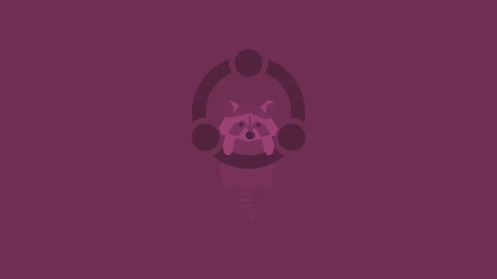 Simple Raccoon purple
