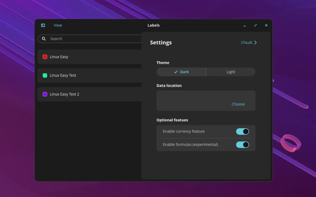 Subscribi Preferenze