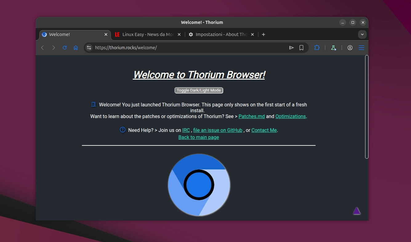 Thorium Browser Linux