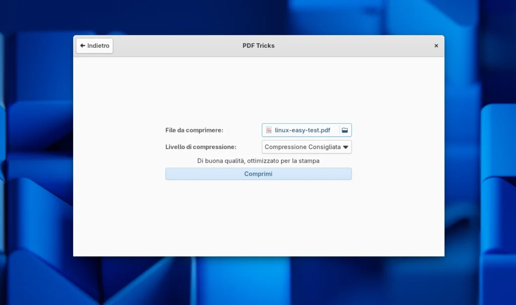 pdf tricks comprimere pdf