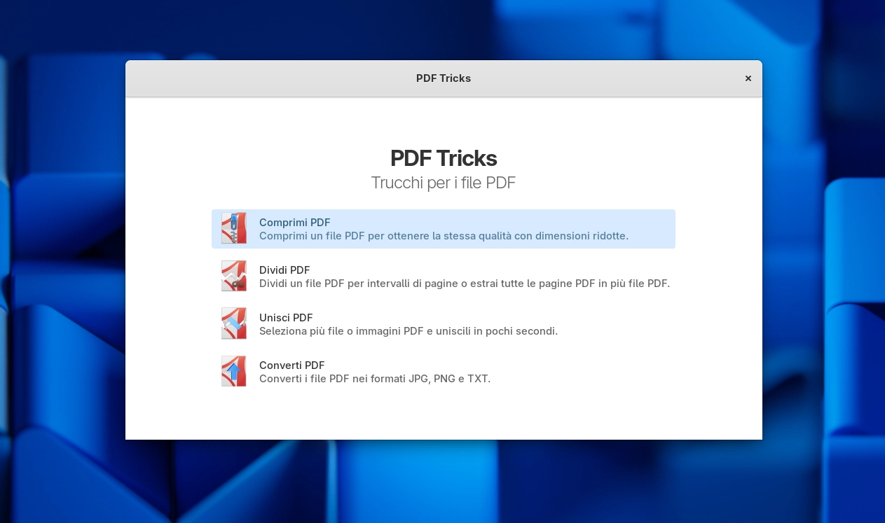 pdf tricks linux