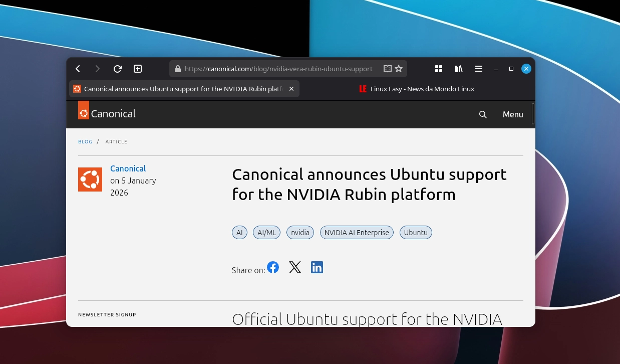 Canonical NVIDIA Rubin