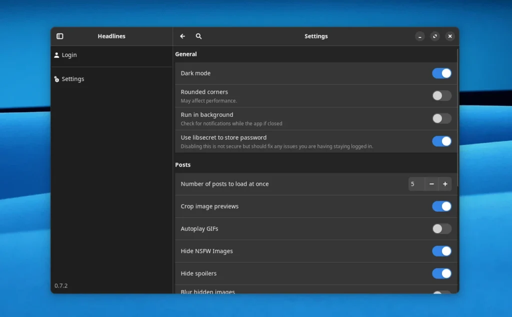 Headlines Preferenze