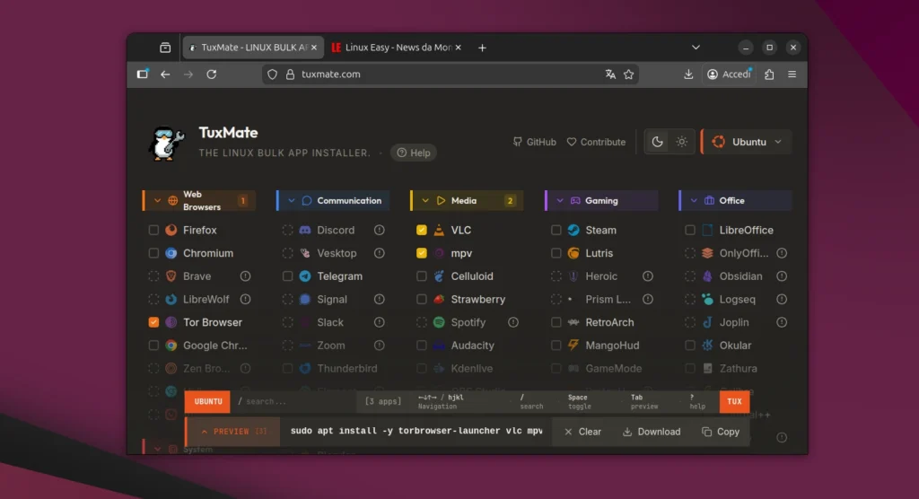 TuxMate Ubuntu Linux