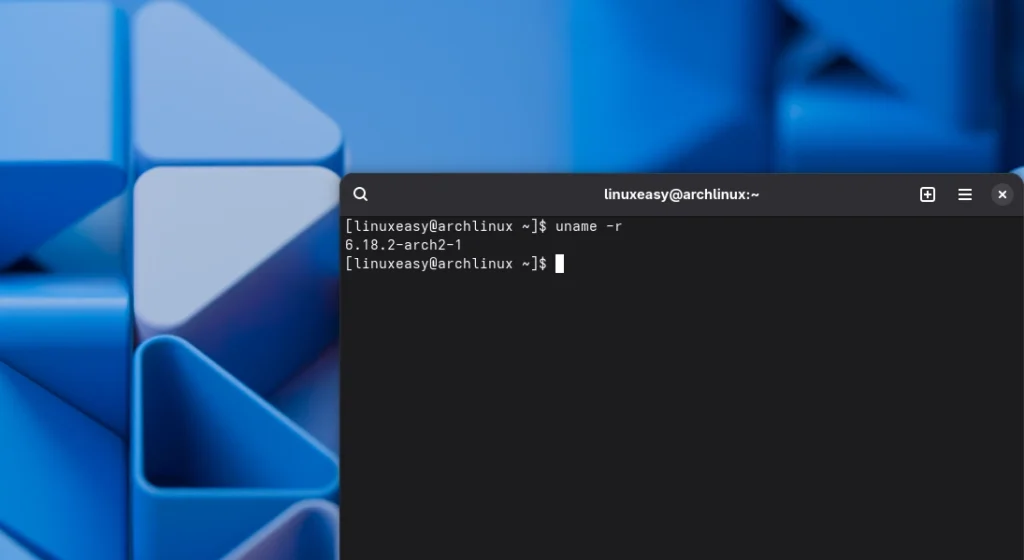 arch linux 6 18 kernel