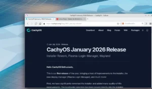 cachy os gennaio 2026