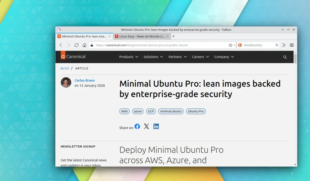 canonica ubuntu pro minimal
