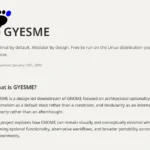 GYESME il nuovo downstream minimal e modulare di GNOME