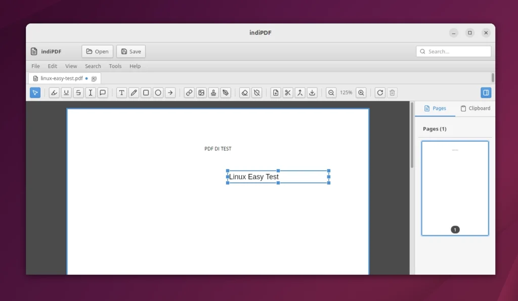 indipdf ubuntu linux
