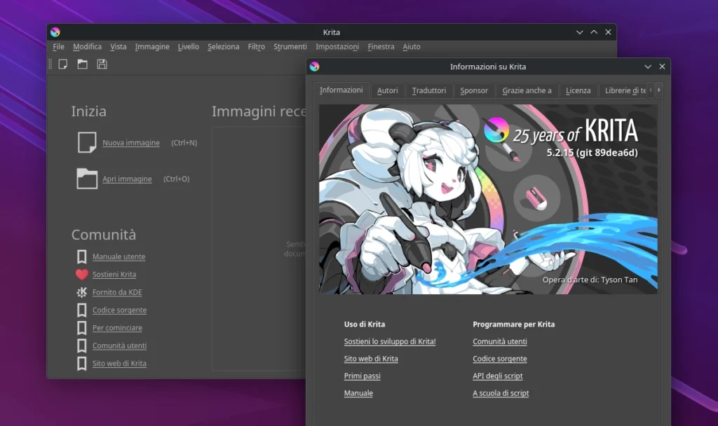 krita 5.2.15 kde linux