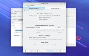 kwallet manager preferenze
