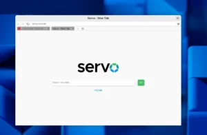 servo browser linux