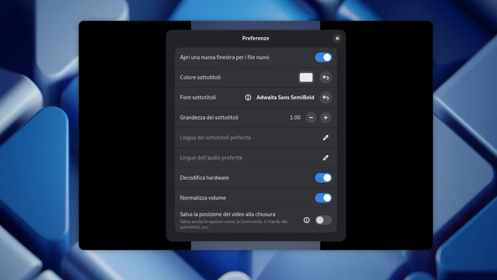 Cine Linux preferenze
