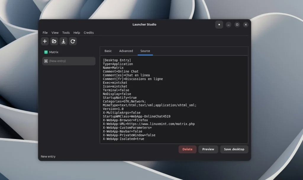 Launcher Studio Source