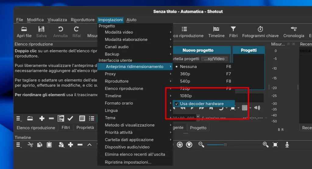 Shotcut 26.1 Decoder Hardware