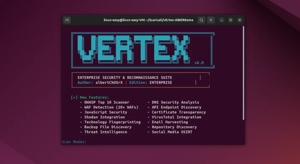 vertex linux
