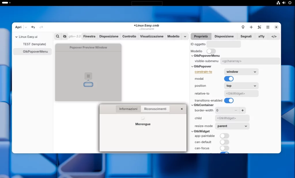 Cambalache 1.0 il primo traguardo importante del nuovo editor WYSIWYG