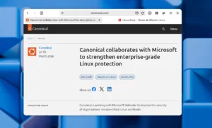 Canonical collaborates with Microsoft