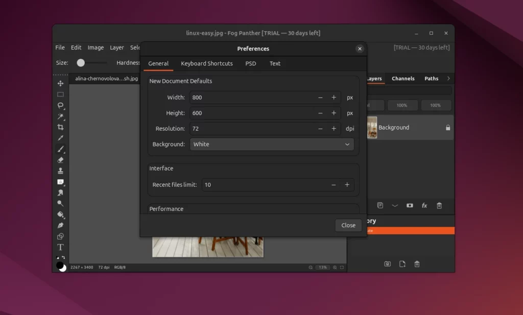 Fog Panther la nuova frontiera dell'editing d'immagine professionale per Linux