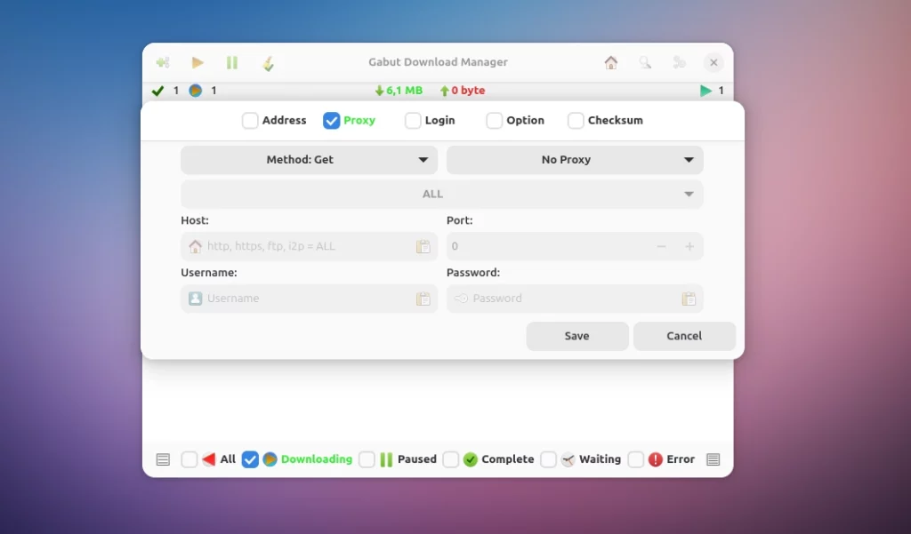 Gabut Download Manager Settings