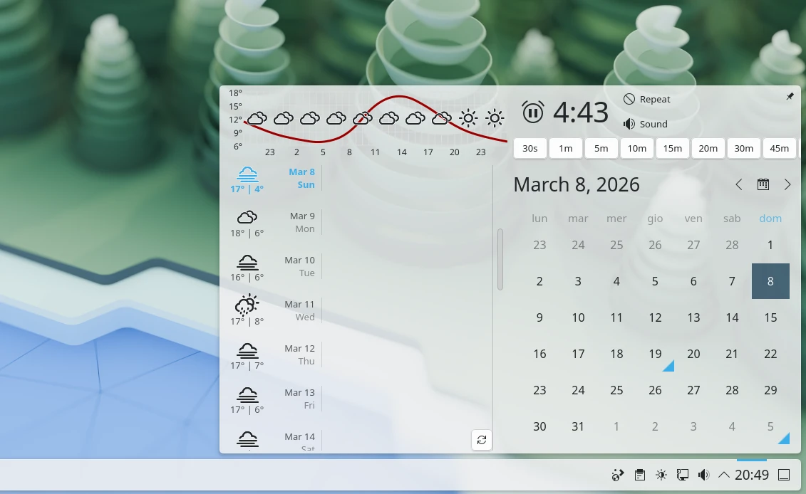 Plasma 6 Event Calendar