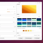Wallrus sfondi astratti e colorati su GNOME