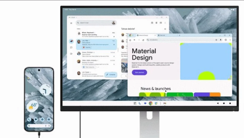 android desktop mode