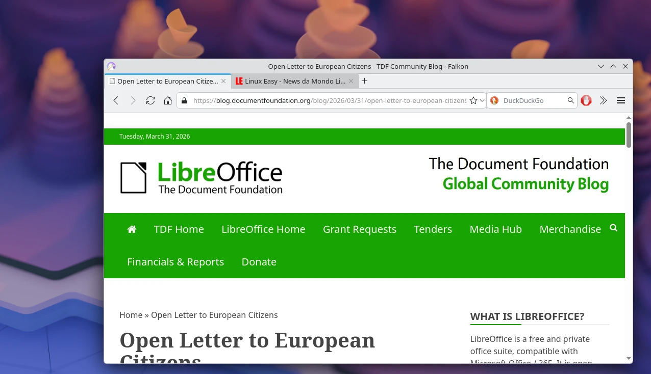 libreoffice unione europea