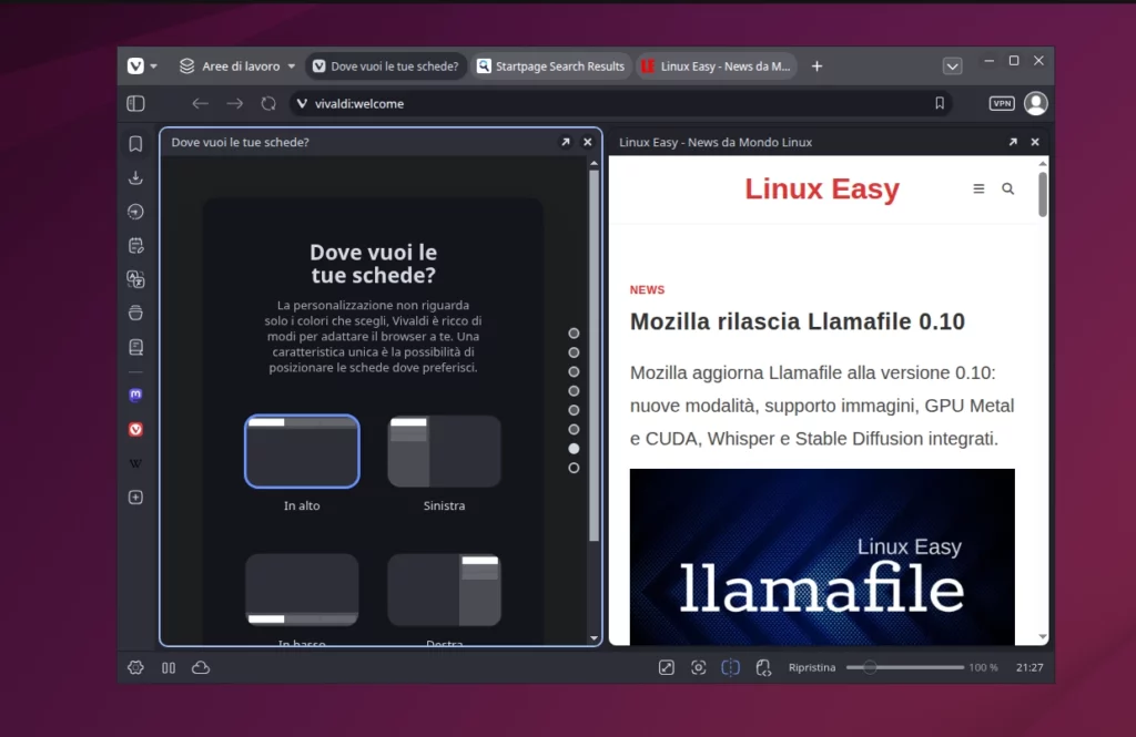 vivaldi browser linux