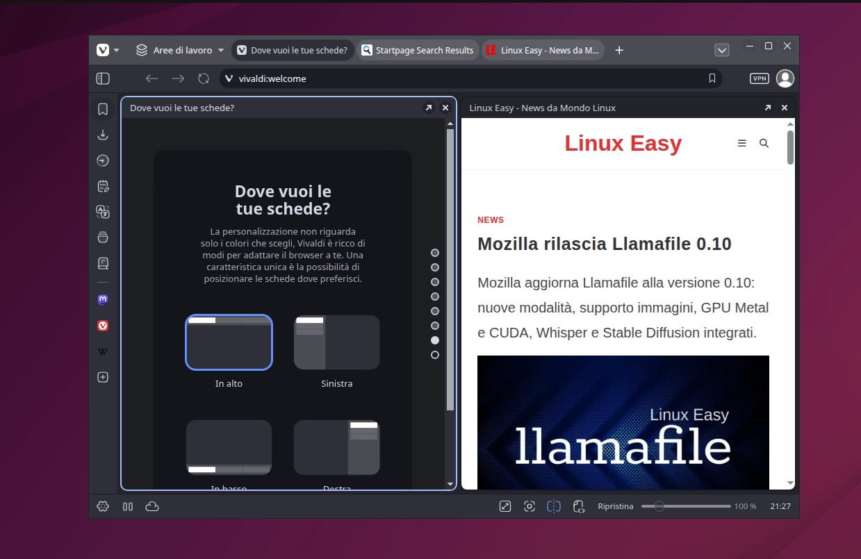 vivaldi browser linux