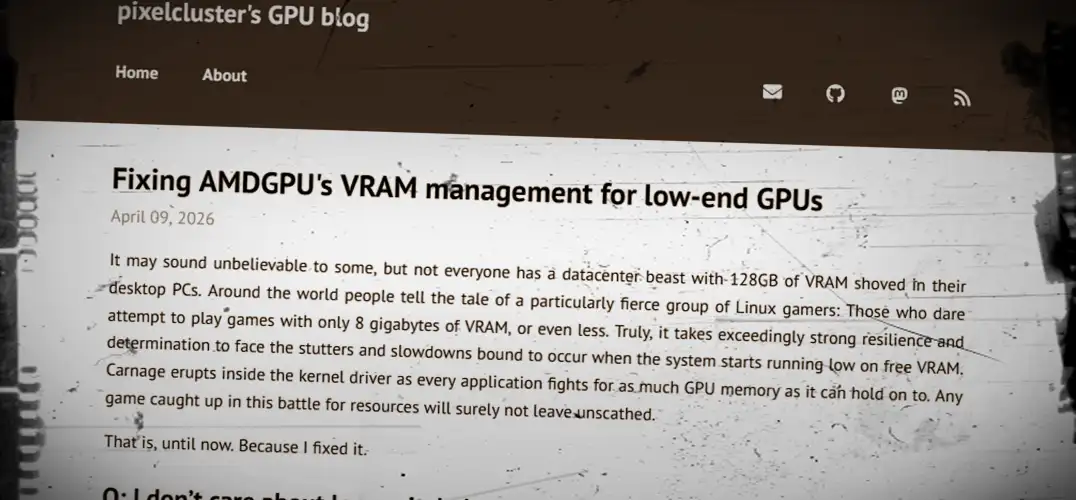 Fixing AMDGPU VRAM