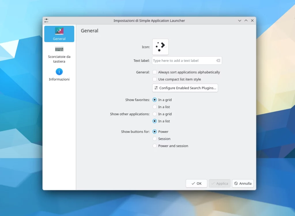 Simple Kickoff Settings