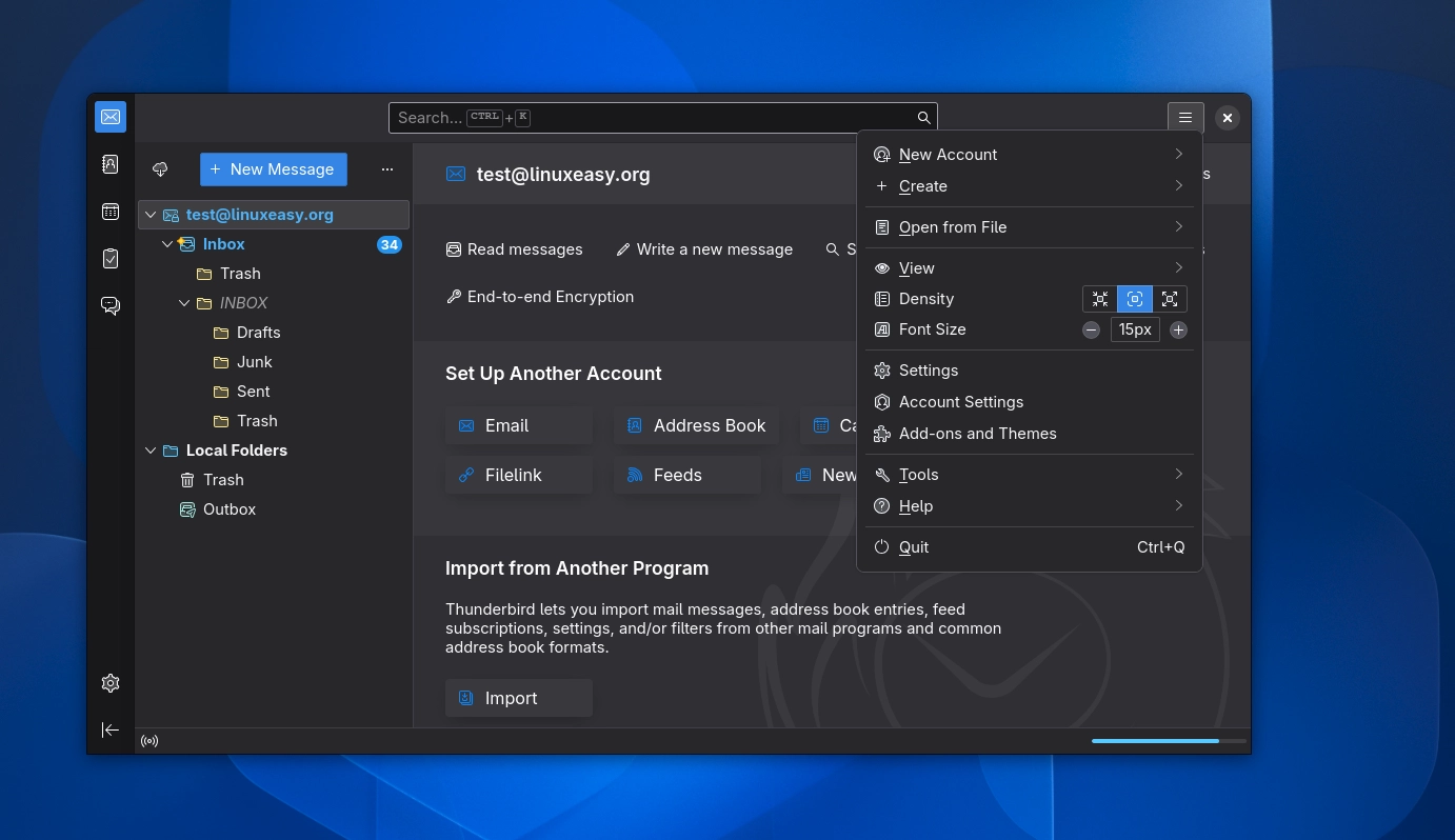 Thunderbird GNOME theme