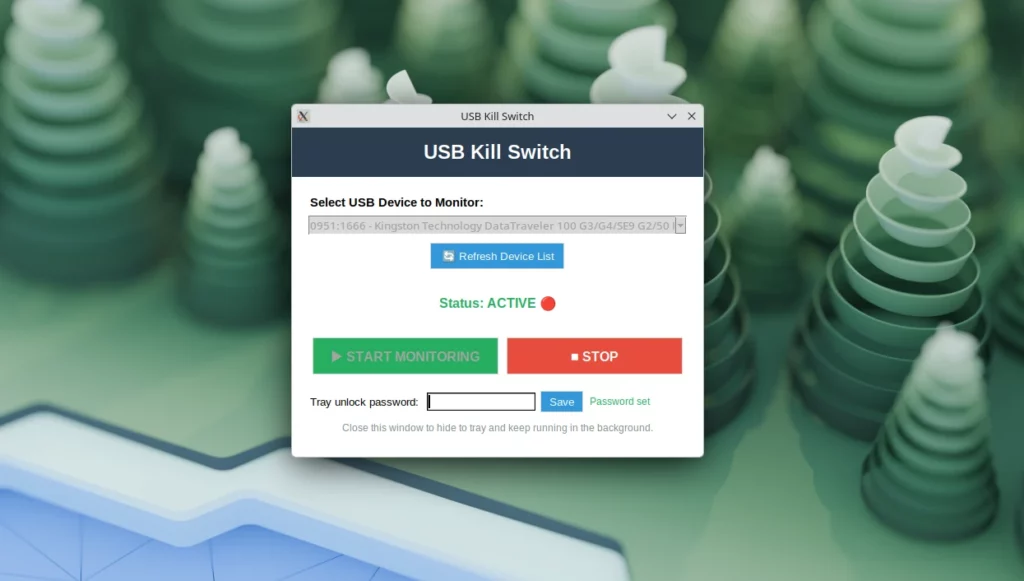 USB Kill Switch Active