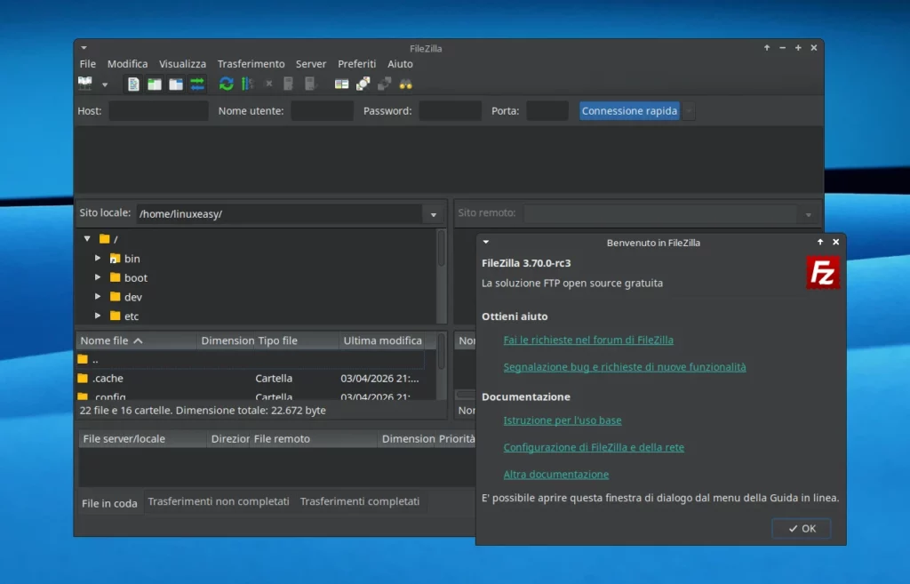 filezilla 3.7.0 linux