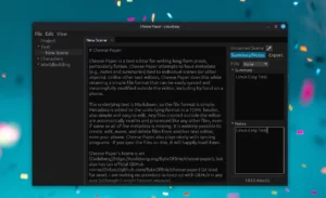 Scopri di più sull'articolo Cheese Paper editor Markdown pensato per scrittura narrativa lunga