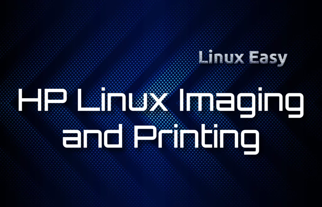 HP Linux Imaging and Printing