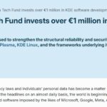 Sovereign Tech Fund investe oltre 1 milione di euro nello sviluppo software di KDE