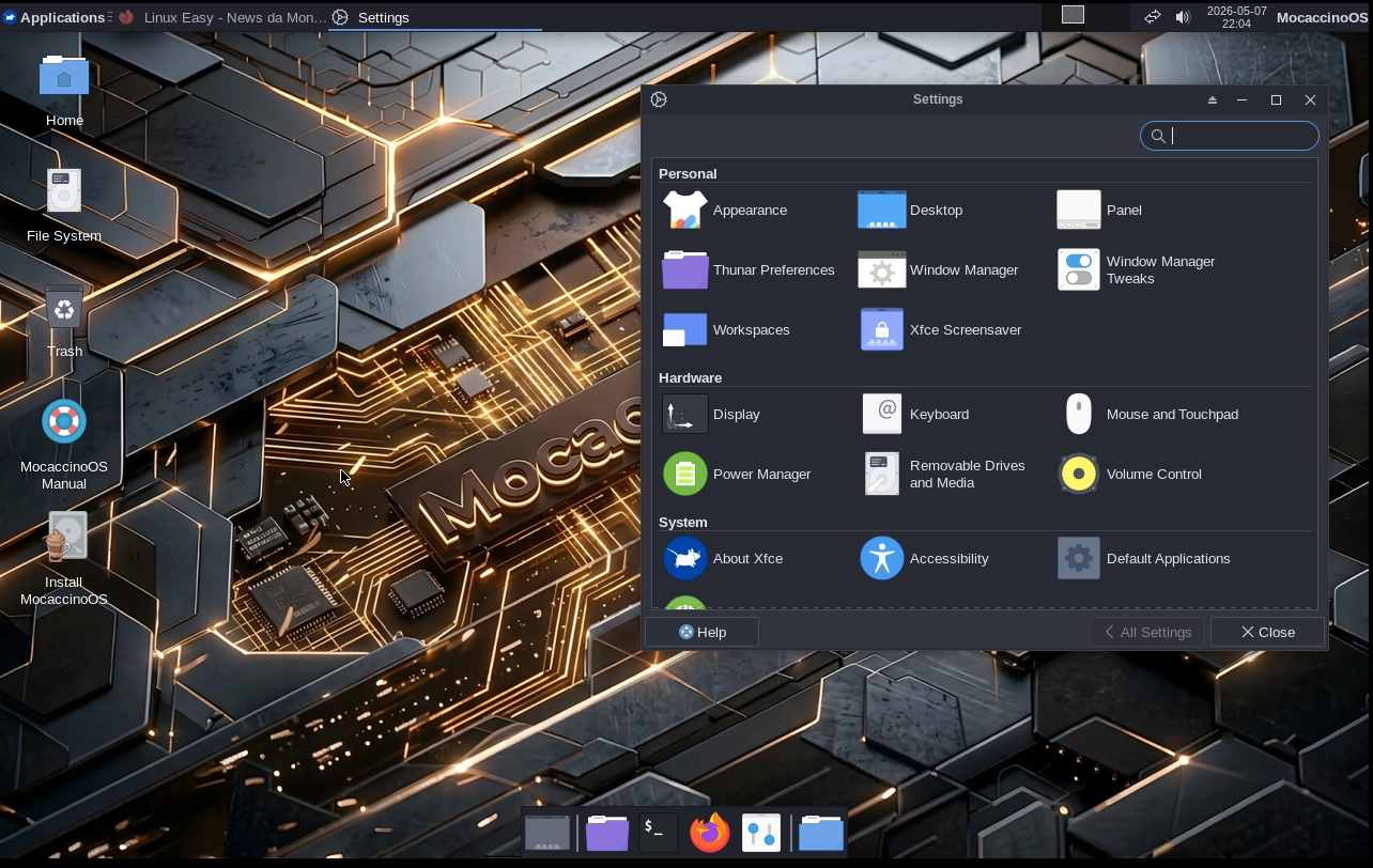 Scopri di più sull'articolo MocaccinoOS 26.05 aggiorna KDE Plasma, Mesa e introduce COSMIC Desktop nei repository