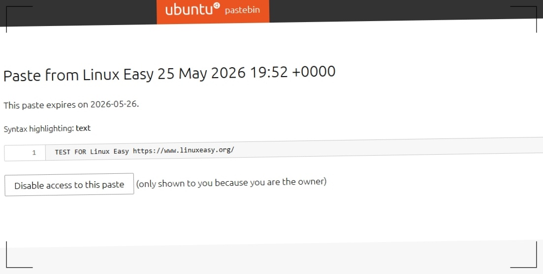 ubuntu pastebin